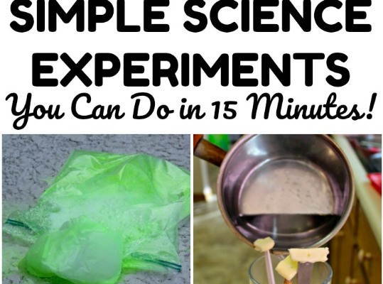6 Easy Science Experiments for Kids to do at Home